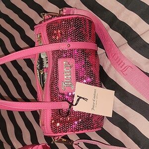 Juicy couture sequin mini duffle bag